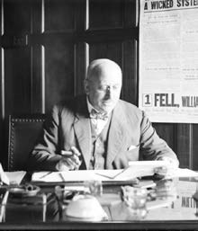 This imagWilliam Scott Fell working at his desk, circa 1927.  Courtesy State Library NSW e has an empty alt attribute; its file name is image-9.png