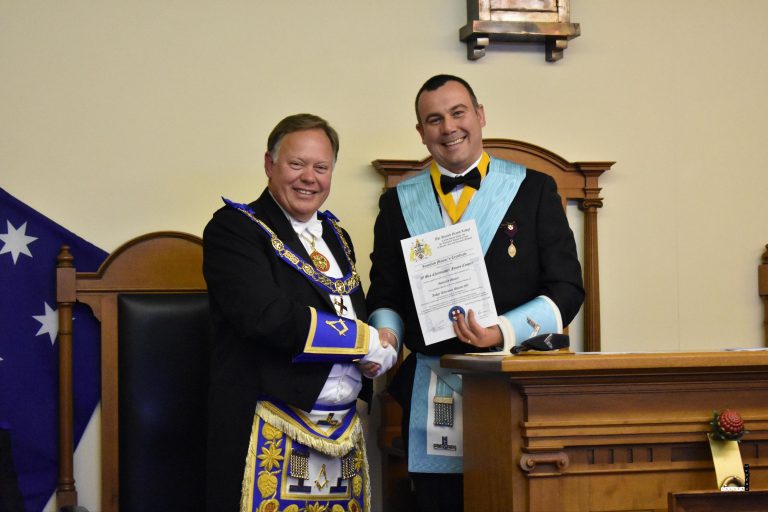 Lodge Artarmon Celebrates the Installation of Bro Cooper